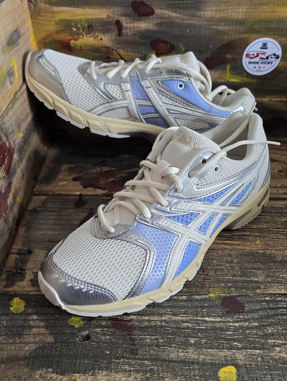 Asics Gel-DS‎ Trainer 14 Ivory Light Sapphire 1203A607-750 Men Sz 8.5 New